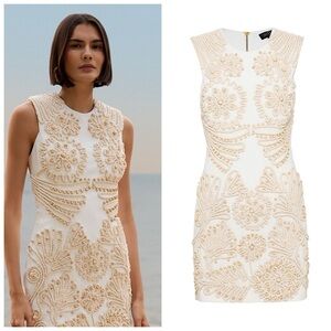 New PatBO Dune Beaded Rope-Trimmed Knit Minidress $1,100 4